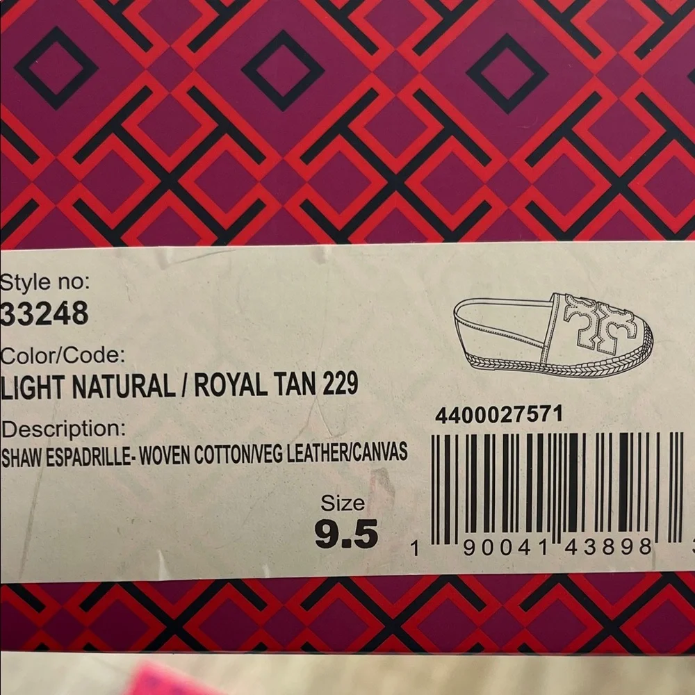 Tory Burch Shaw Espadrilles 9.5 - Picture 3 of 6